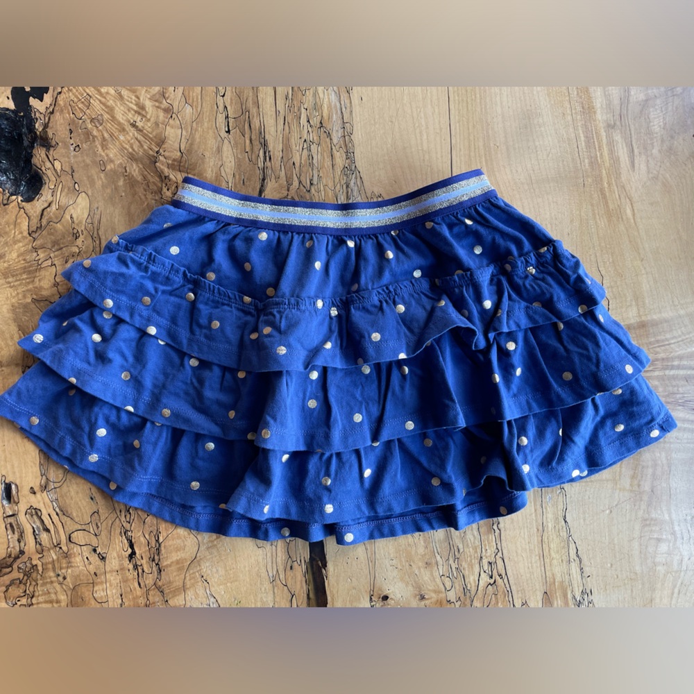 Boden Girl’s Polka Dot Tiered Skirt NWoutT